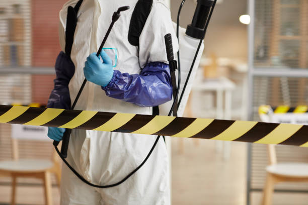 Professional Biohazard Cleanup technician working in Monroe, NH